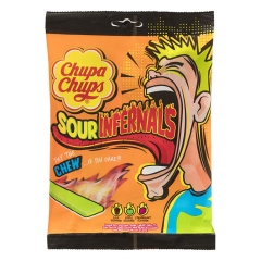 Жевательные кислые конфеты Chupa Chups 90 гр